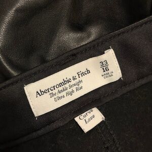 Abercrombie & Fitch Black Ultra High Rise Pants